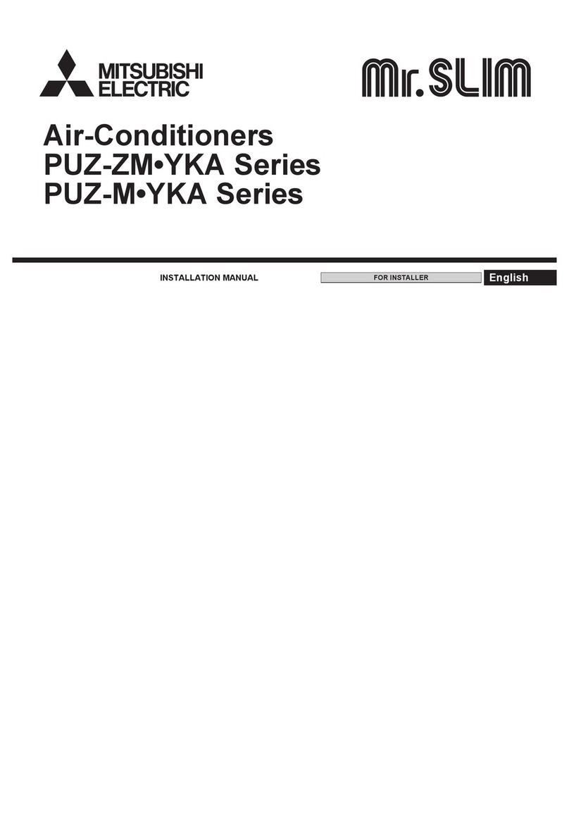 Mitsubishi Electric Mr.SLIM PUZ-ZM-YKA Series User manual