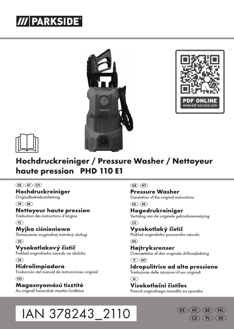 Parkside PHD 110 E1 Translation of the original instructions