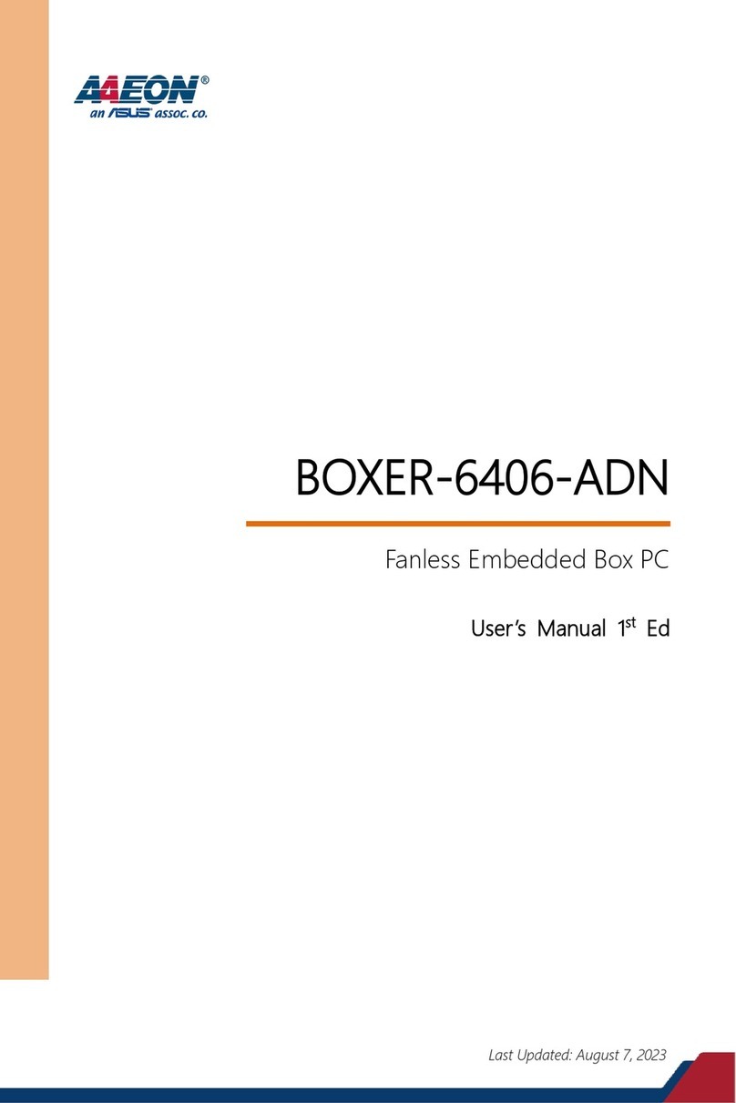 Asus AAEON BOXER-6406-ADN User manual Asus AAEON BOXER-6406-ADN User manual
