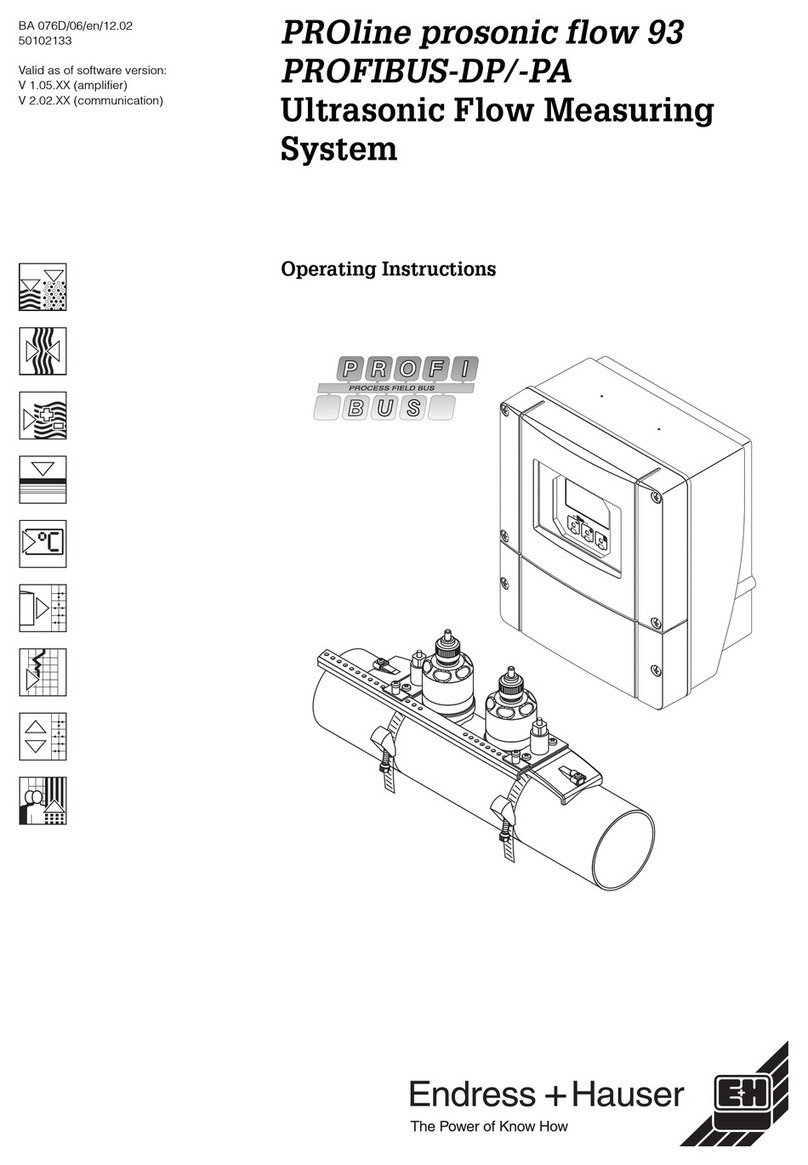 Endress+Hauser Proline Prosonic Flow 93 User manual