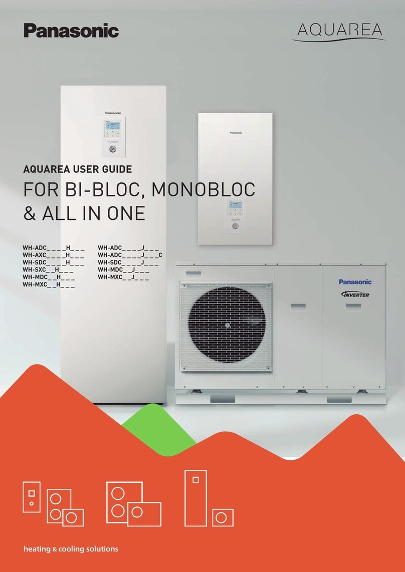 Panasonic AQUAREA WH-ADC H Series user guide