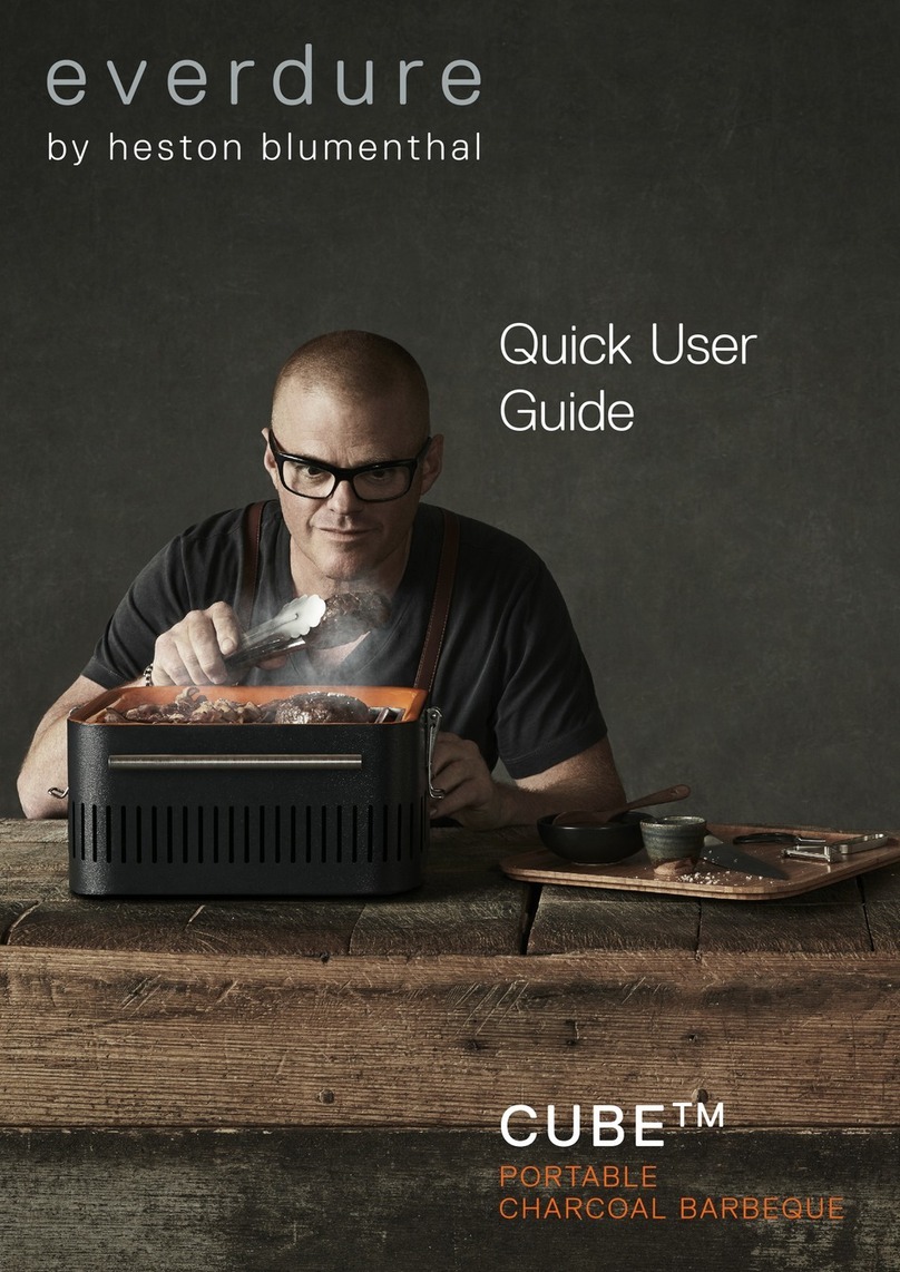 Heston Blumenthal Everdure CUBE Instruction manual
