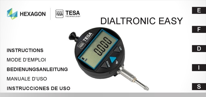 TESA HEXAGON DIALTRONIC EASY User manual