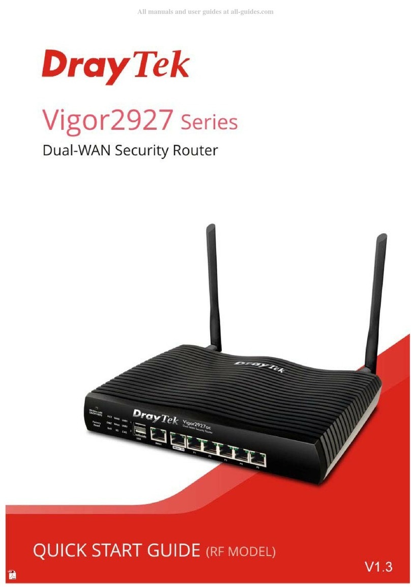 Draytek Vigor 2927 Series User manual