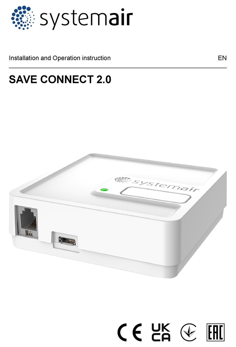 System air SAVE CONNECT 2.0 Owner's manual