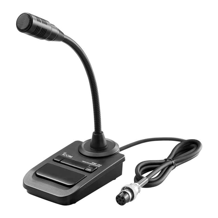 Icom SM-30 User manual