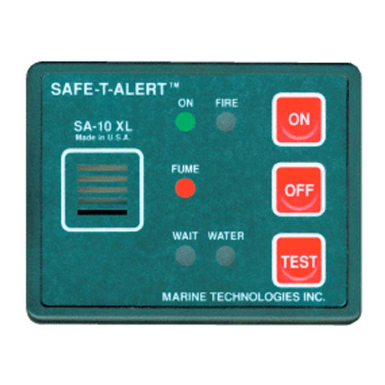 MTI Industries Safe-T-Alert SA-10XL user manual