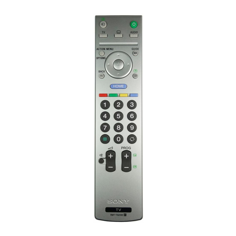 Sony RMT-TX210E User manual Sony RMT-TX210E User manual