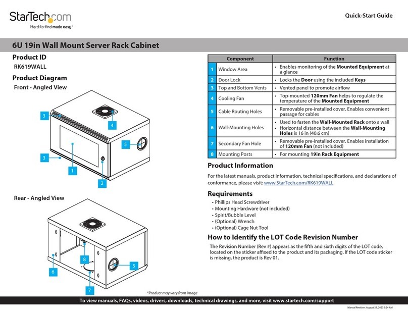 StarTech.com RK619WALL User manual StarTech.com RK619WALL User manual