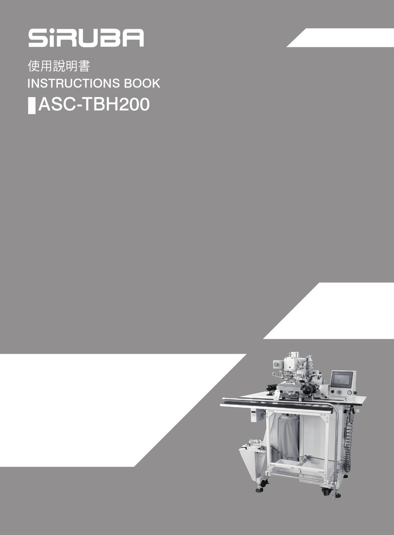 Siruba ASC-TBH200 Instruction book Siruba ASC-TBH200 Instruction book