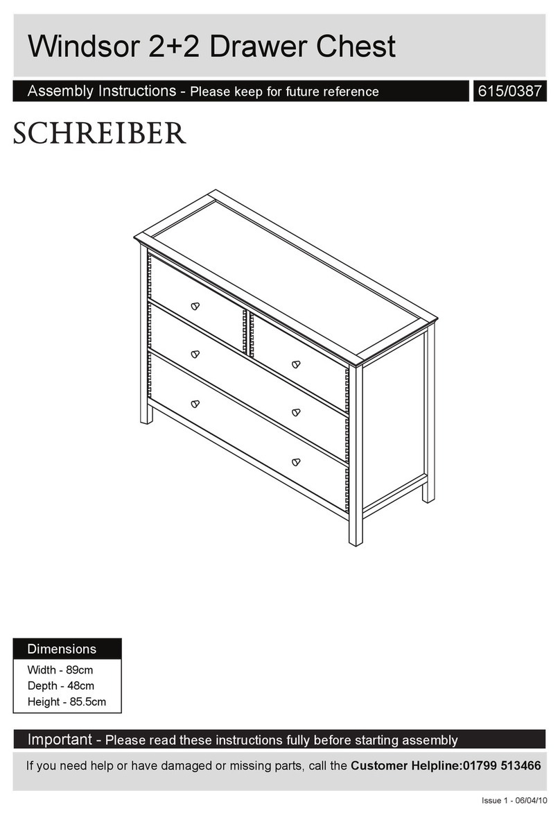 Schreiber Windsor 615/0387 Assembly lnstructions Schreiber Windsor 615/0387 Assembly lnstructions