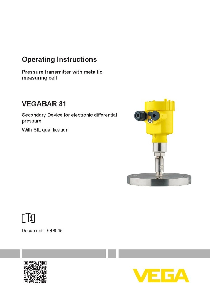 Vega VEGABAR 81 operating instructions