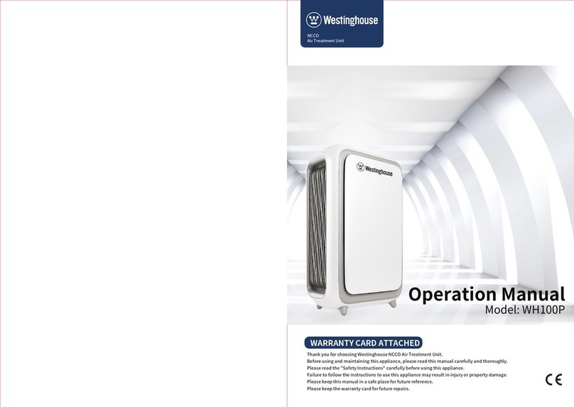 Westinghouse WH100P Operation manual Westinghouse WH100P Operation manual