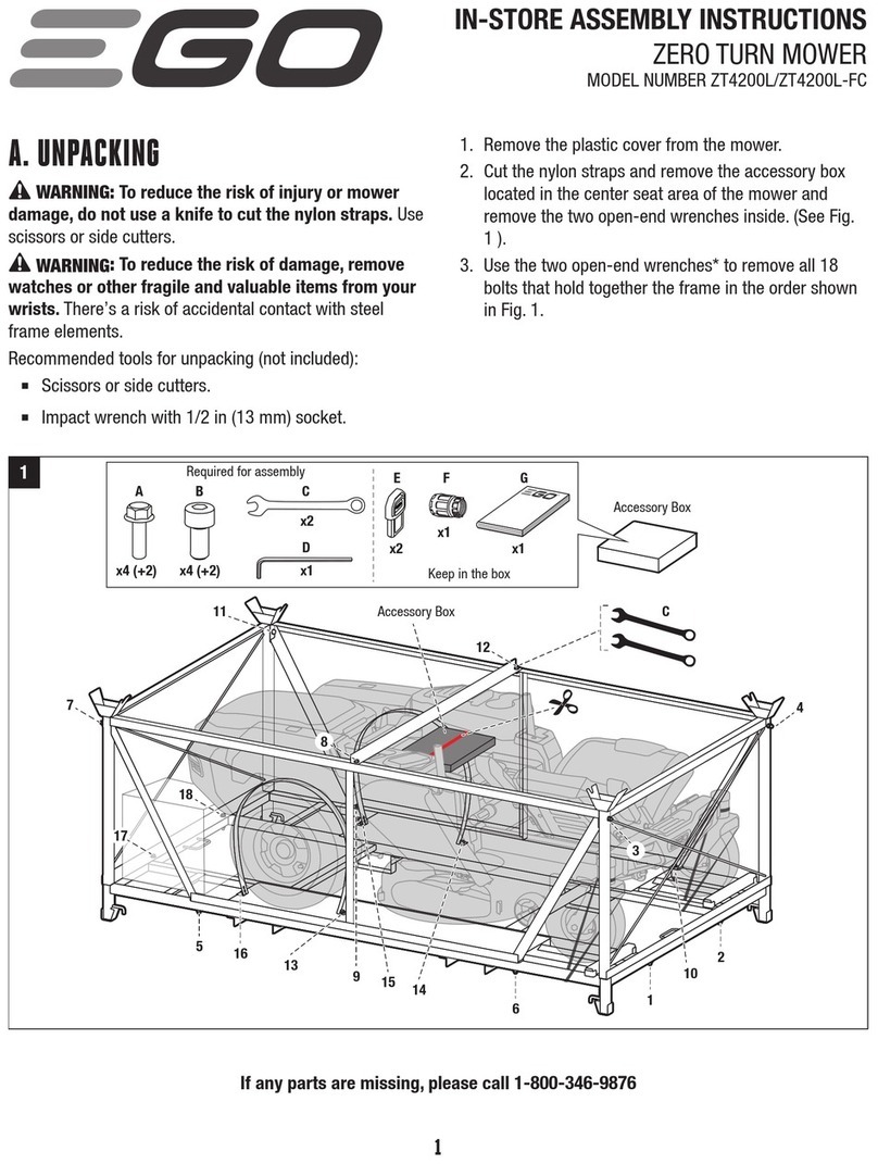EGO Power+ ZT4200L User manual EGO Power+ ZT4200L User manual