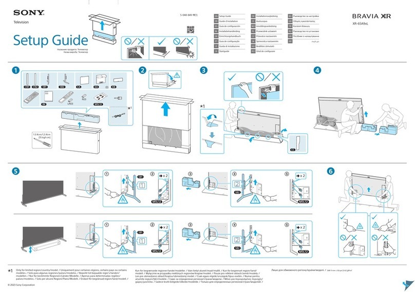 Sony BRAVIA XR-65A9 L Series User manual