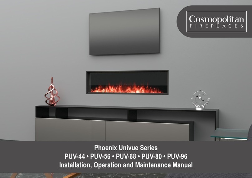 Cosmopolitan Phoenix Univue Series Installation, operation and maintenance manual