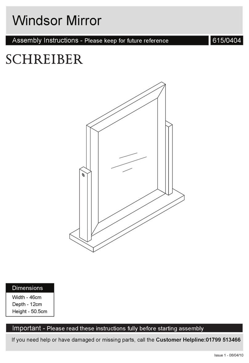 Schreiber Windsor 615/0404 Assembly lnstructions