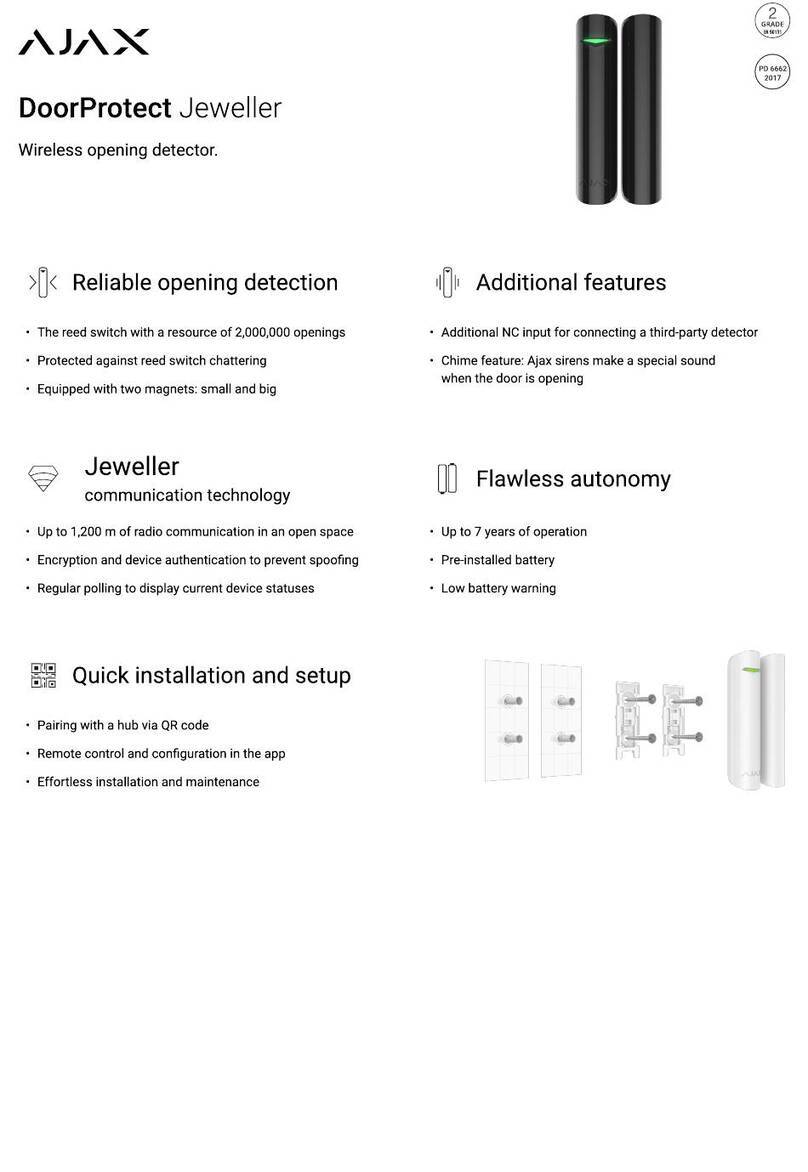 AJAX DoorProtect User manual