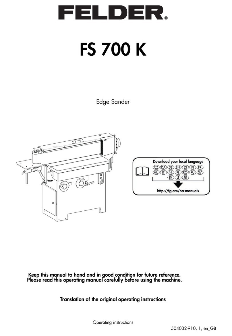 Felder FS 700 K Translation of the original operating instructions
