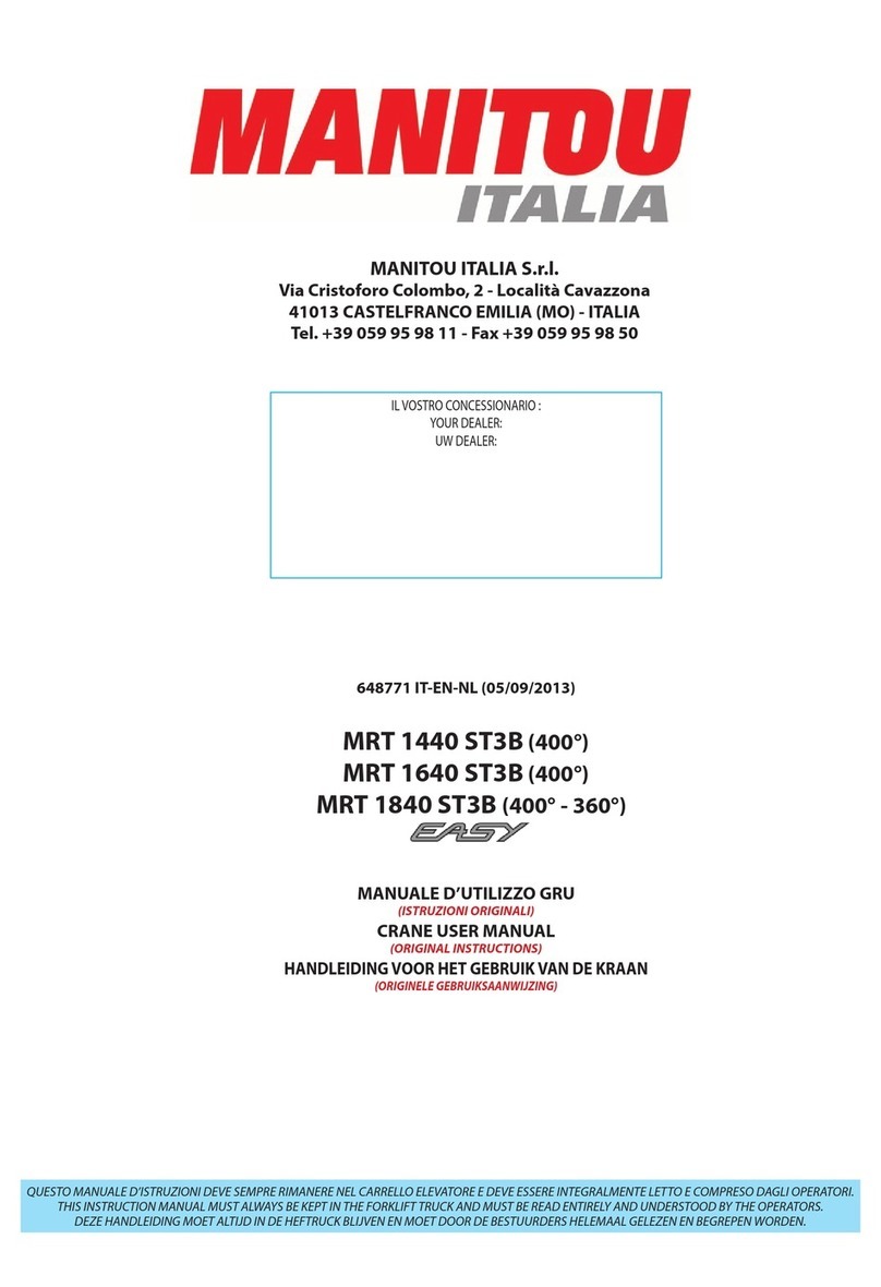 Manitou MRT 1440 ST3B User manual