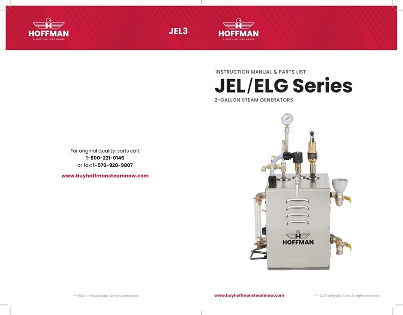 Hoffman JEL Series Instruction manual & parts list