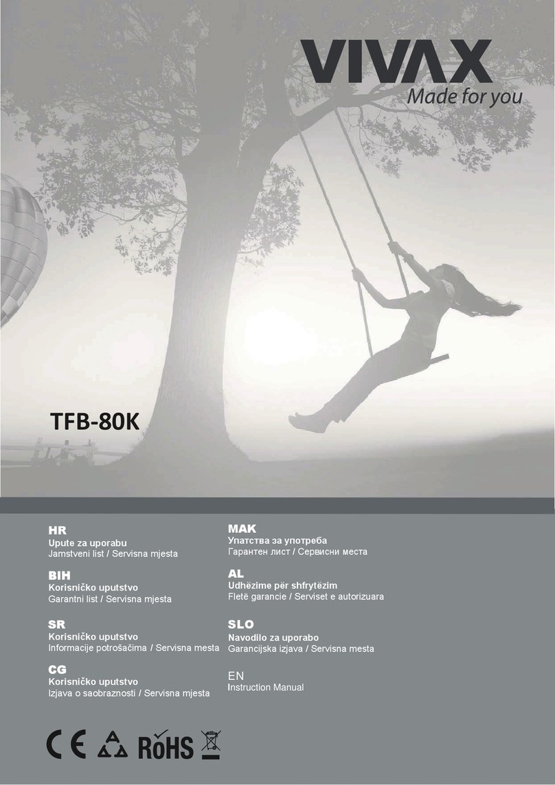 Vivax TFB-80K User manual