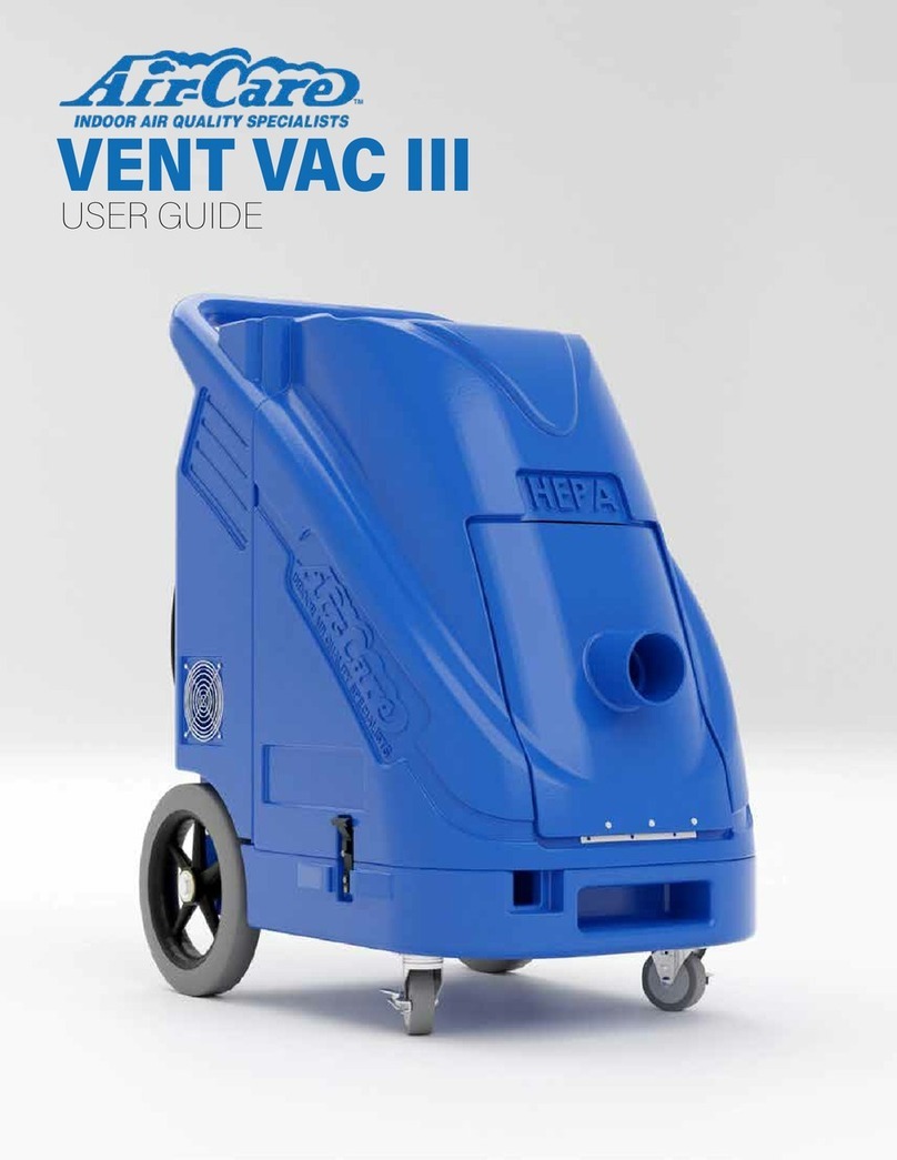 Aircare VENT VAC III user guide Aircare VENT VAC III user guide