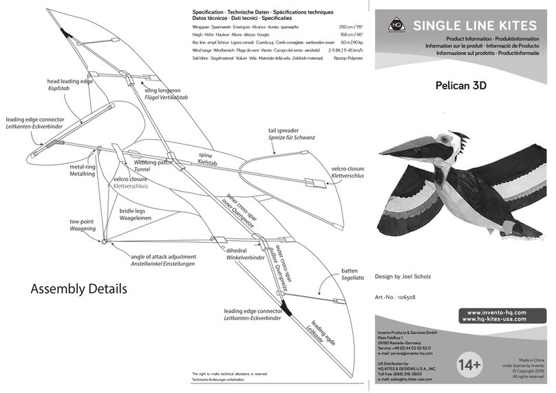 HQ SINGLE LINE KITES Pelican 3D Product information HQ SINGLE LINE KITES Pelican 3D Product information
