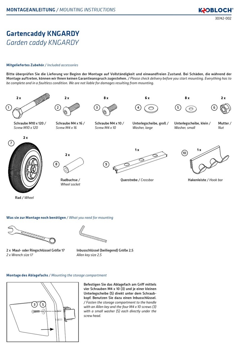KNOBLOCH KNGARDY Mounting instructions