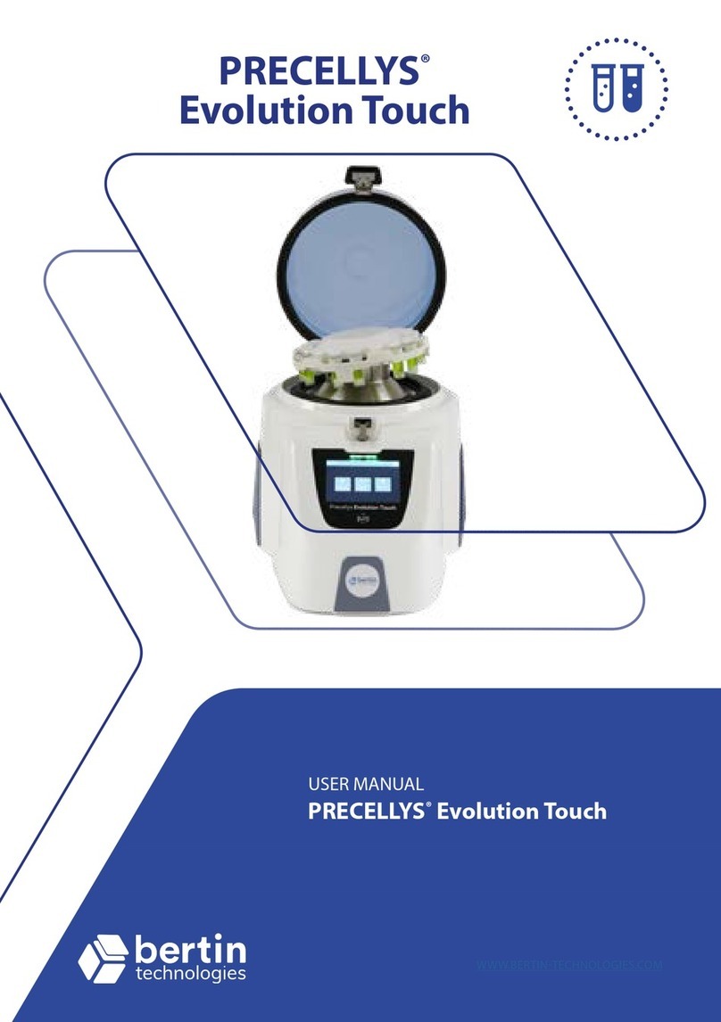 Bertin Technologies PRECELLYS Evolution Touch User manual