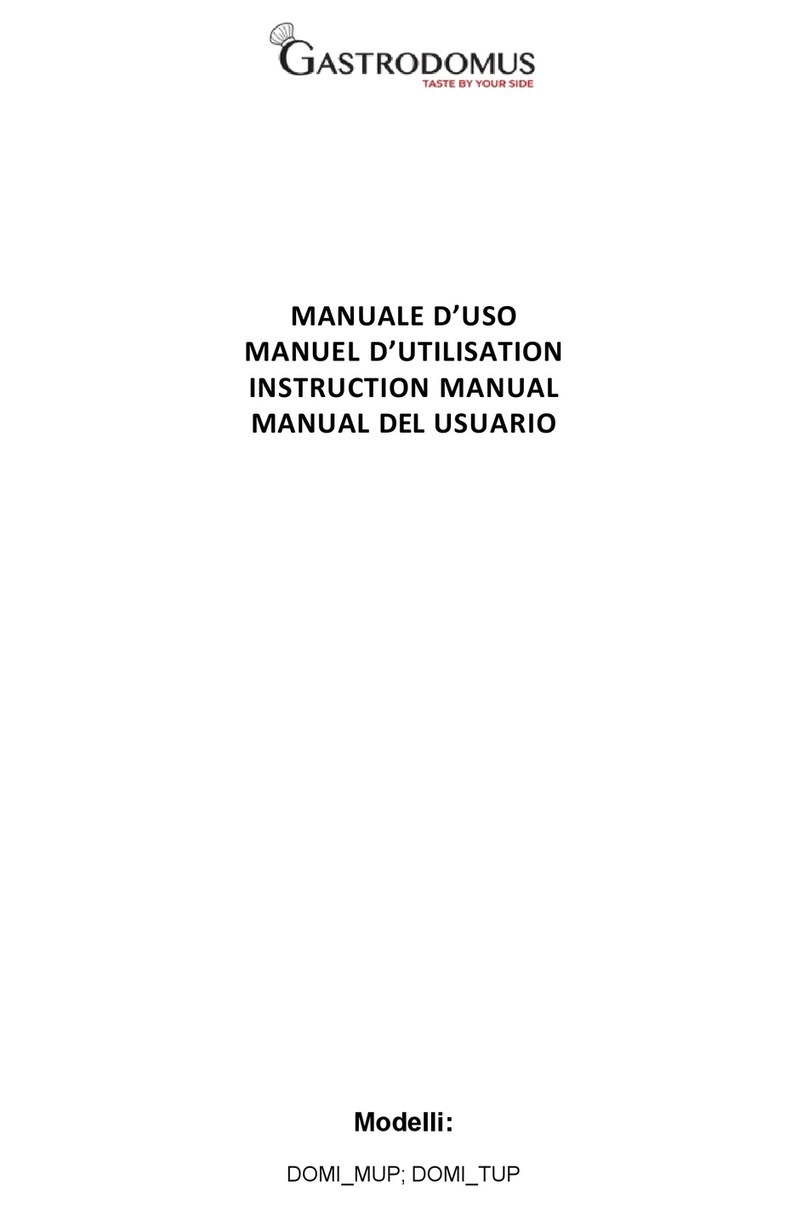 Gastrodomus DOMI MUP Series instruction manual