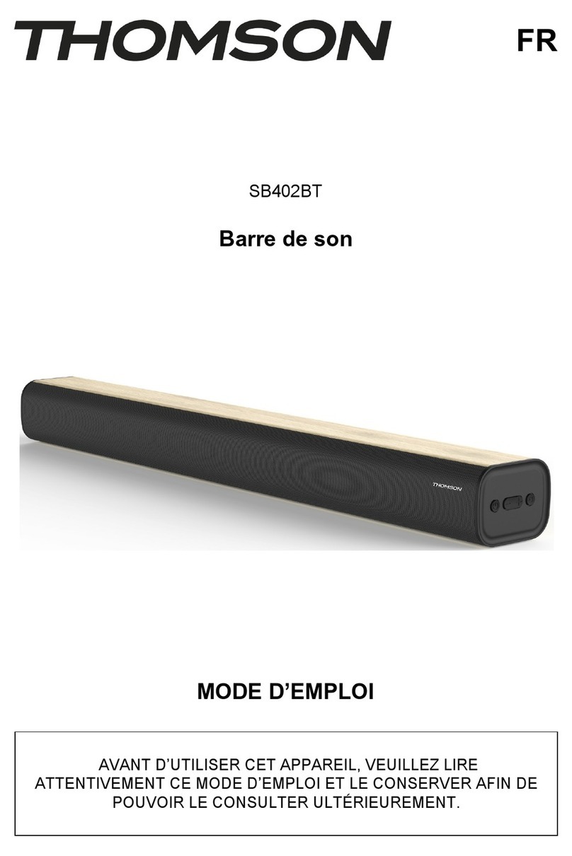 THOMSON SB402BT User manual