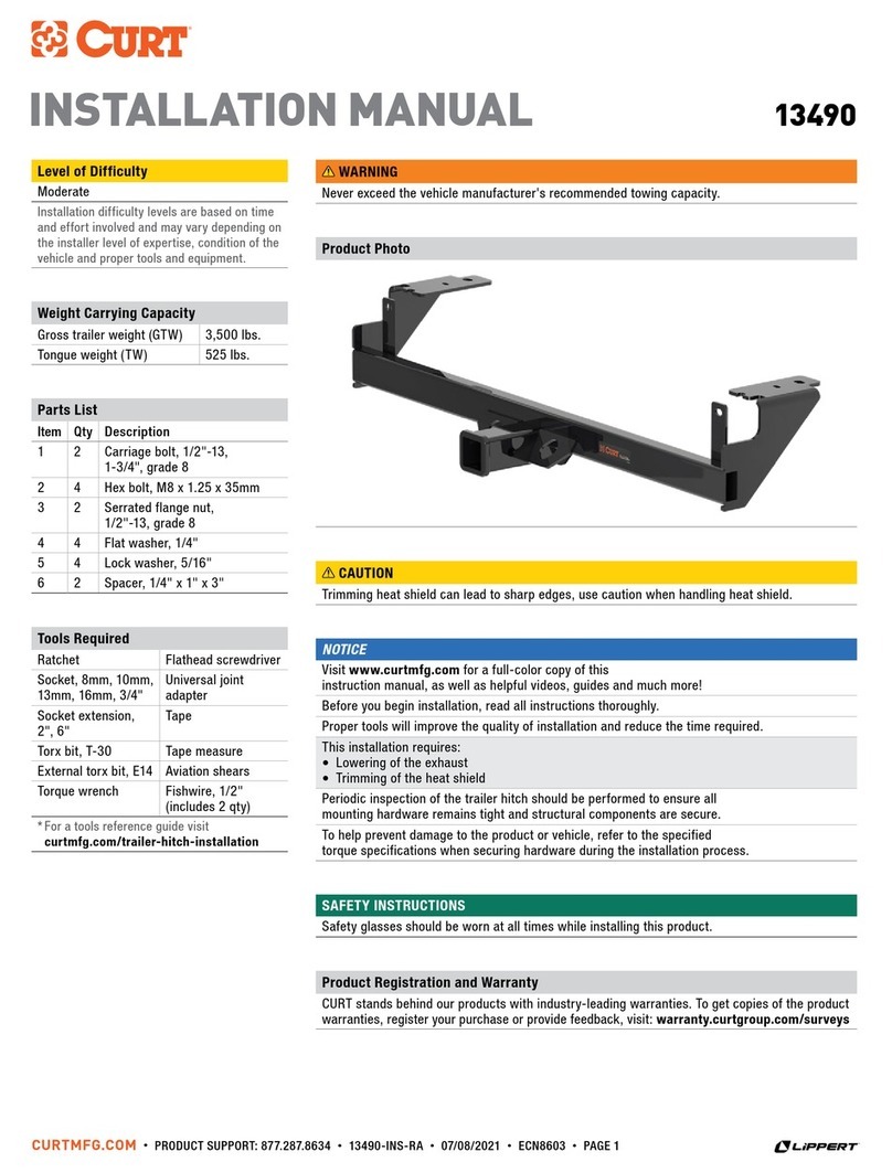 curt 13490 installation manual