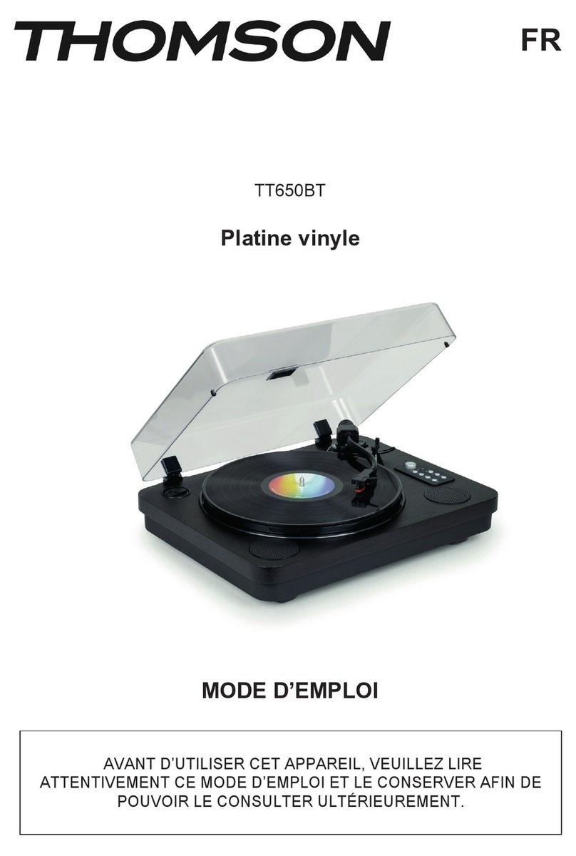 THOMSON TT650BT User instructions