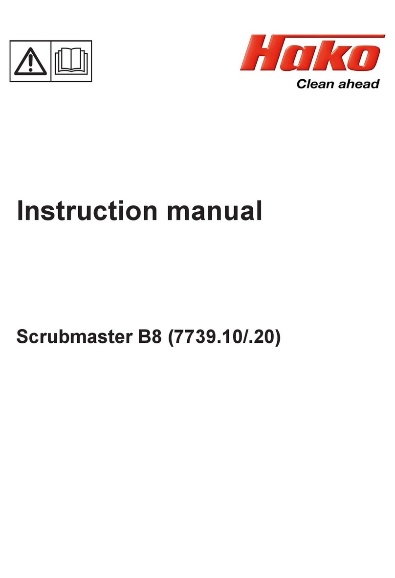 HAKO Scrubmaster B8 instruction manual