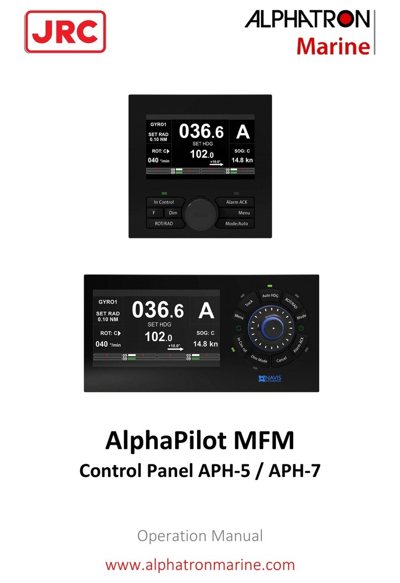 JRC ALPHATRON AlphaPilot MFM APH-5 Operation manual