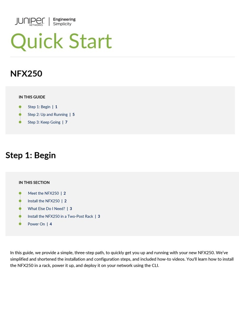 Juniper NFX250 quick start