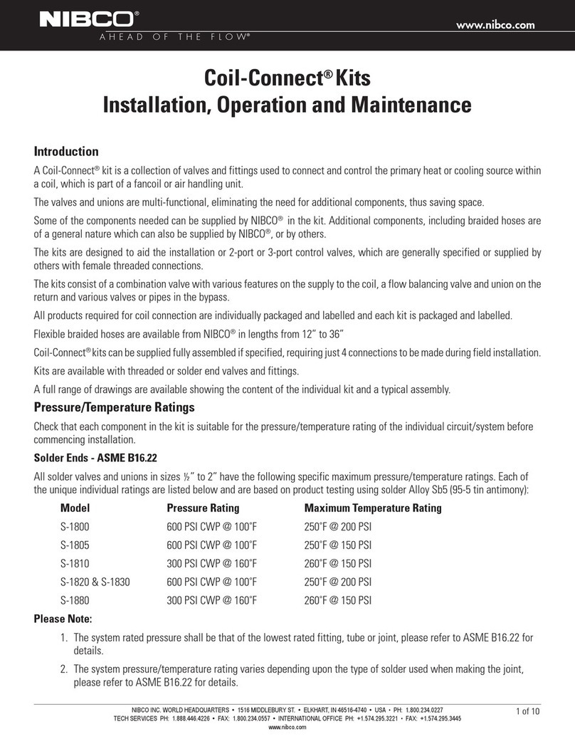 Nibco Coil-Connect S-1800 Manual