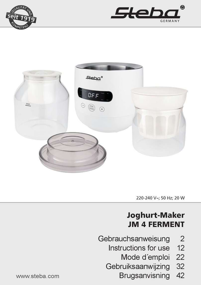 Steba JM 4 FERMENT User manual