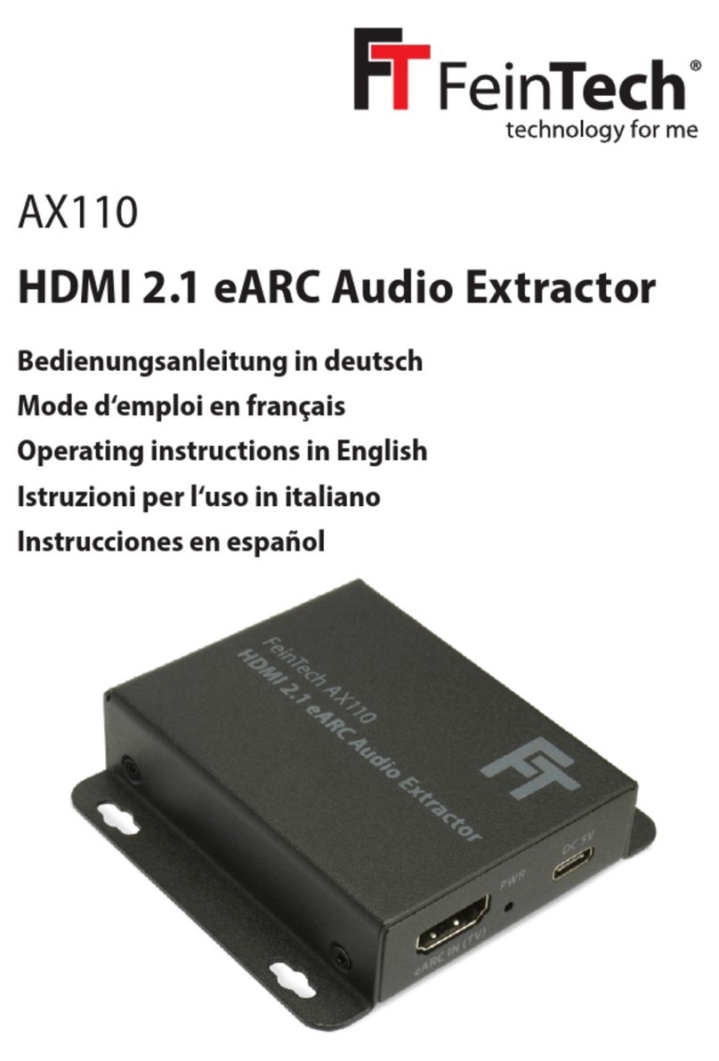 FeinTech AX110 operating instructions