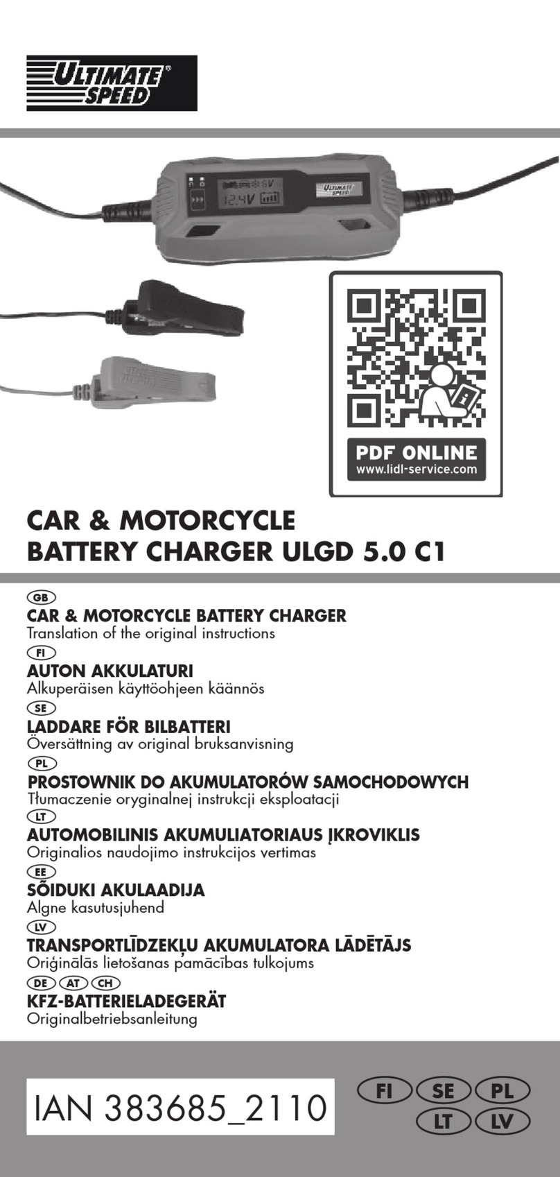 ULTIMATE SPEED ULGD 5.0 C1 Original instructions