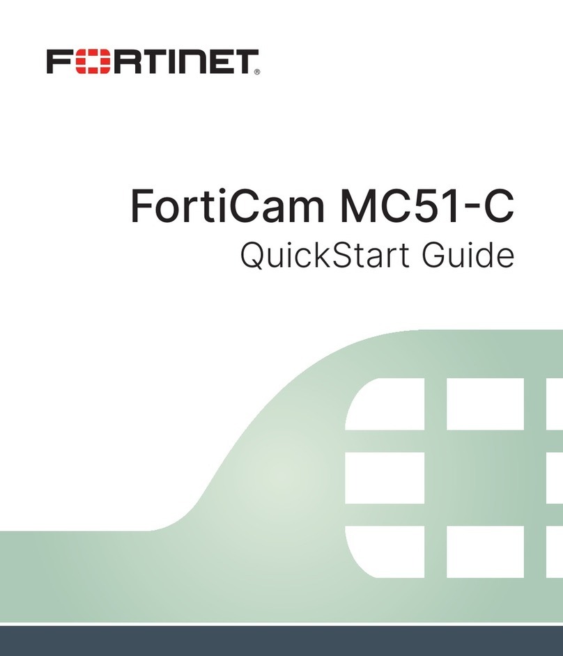 Fortinet FortiCam MC51-C quick start guide