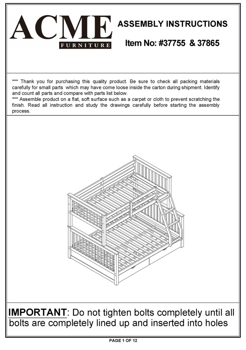 Acme Furniture 37755 Assembly instructions Acme Furniture 37755 Assembly instructions