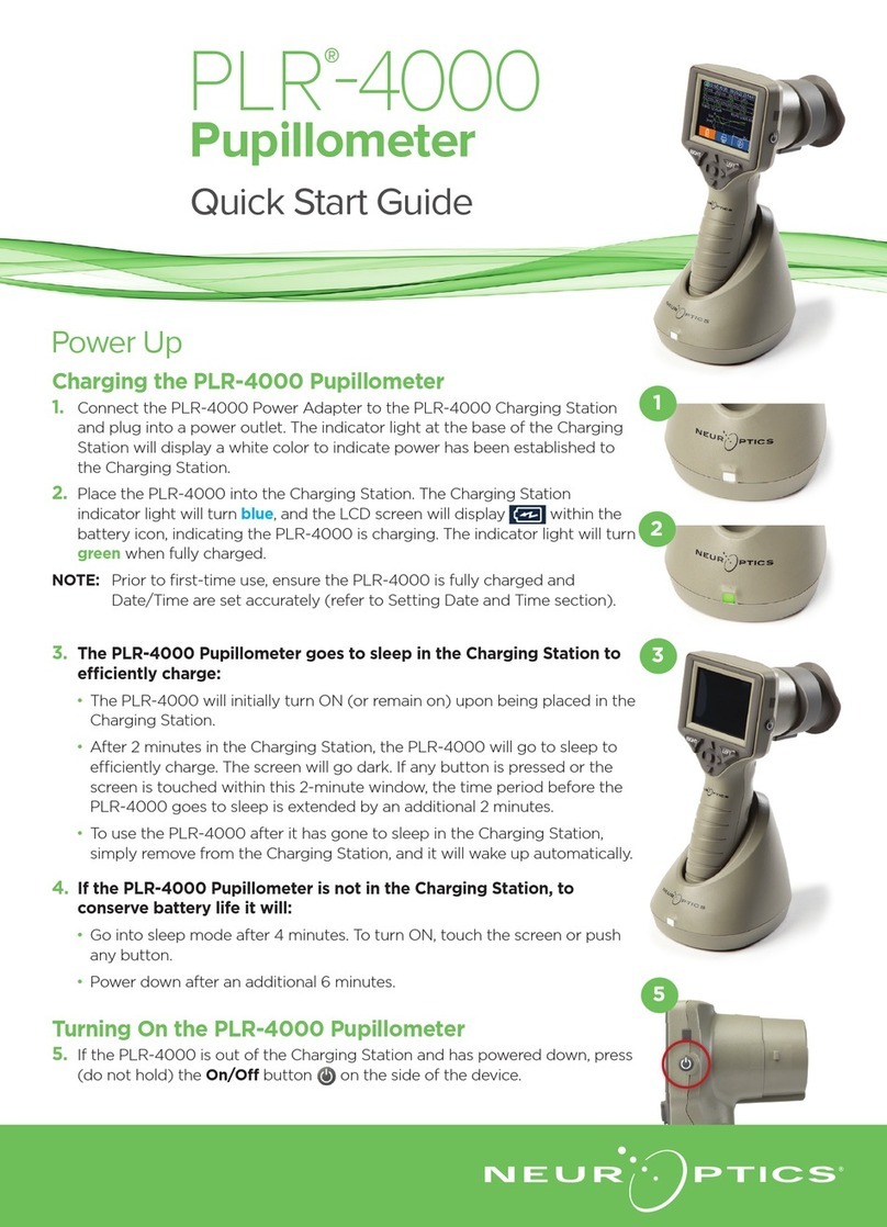 NeurOptics PLR-4000 quick start guide