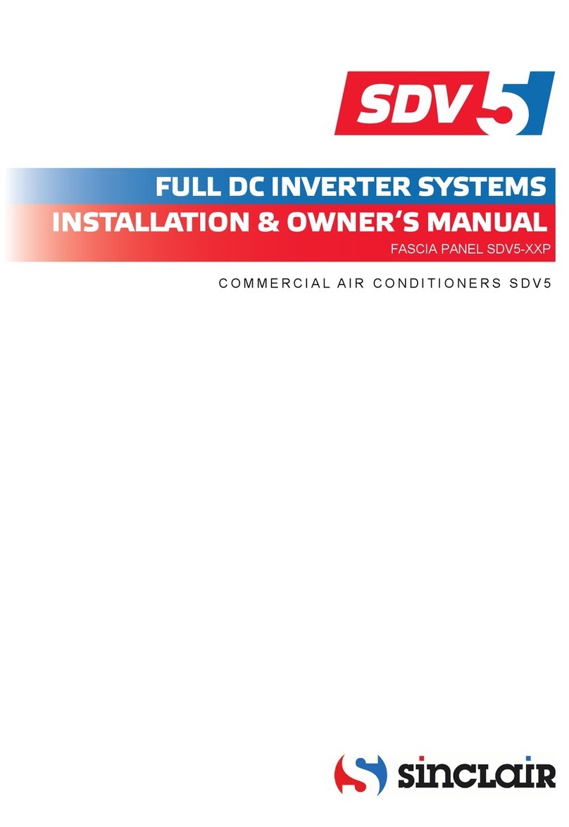 Sinclair SDV5 P Series Operating instructions