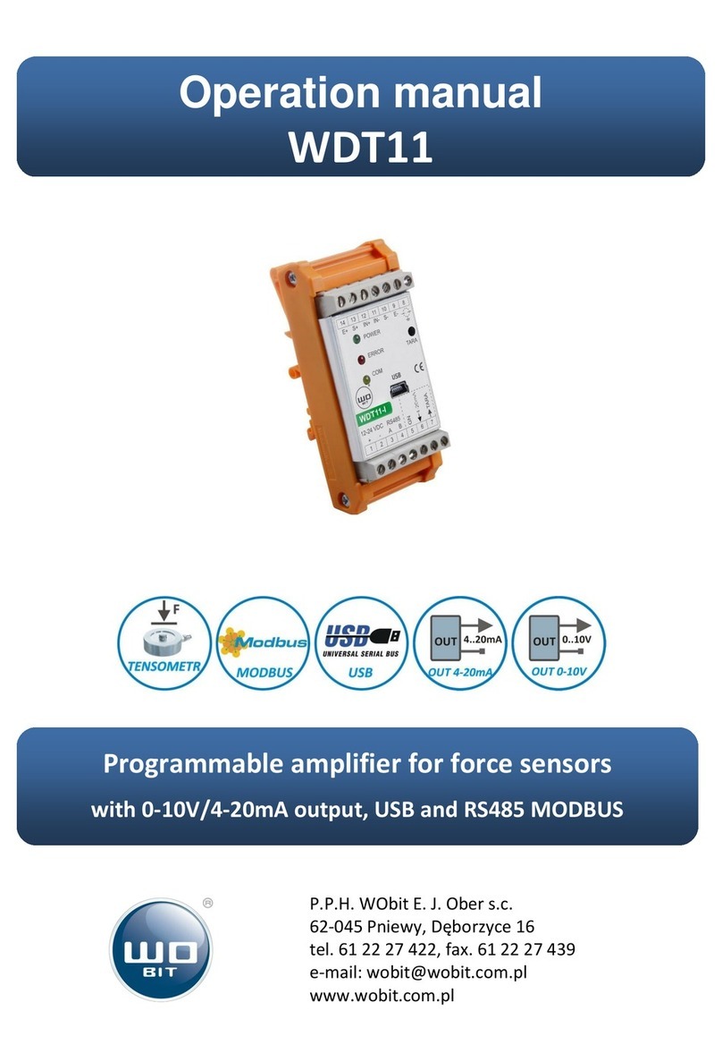 WOBIT WDT11 Operation manual