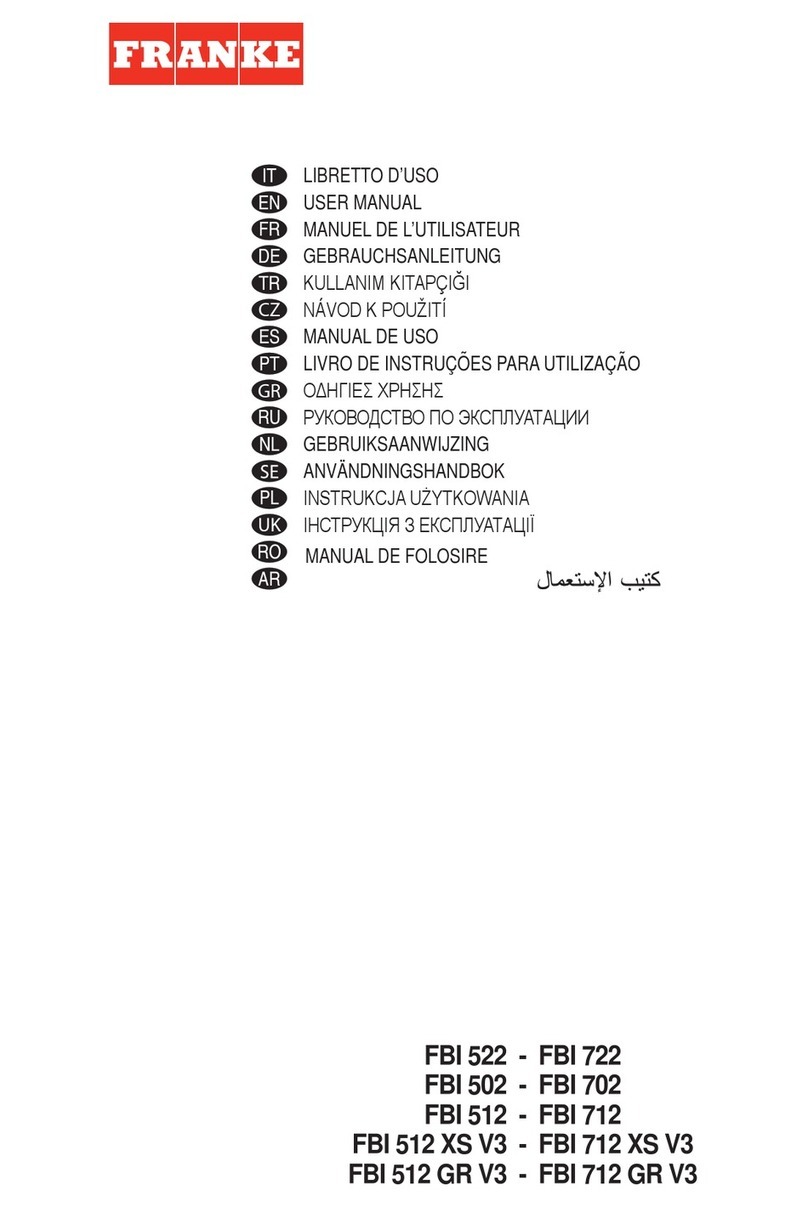 Franke FBI 522 User manual Franke FBI 522 User manual