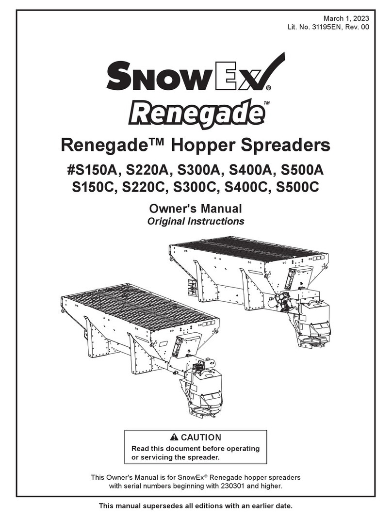 SnowEx Renegade S150A owner's manual