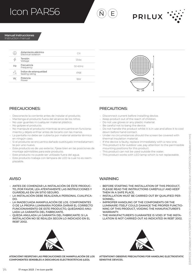 Prilux Icon PAR56 User manual