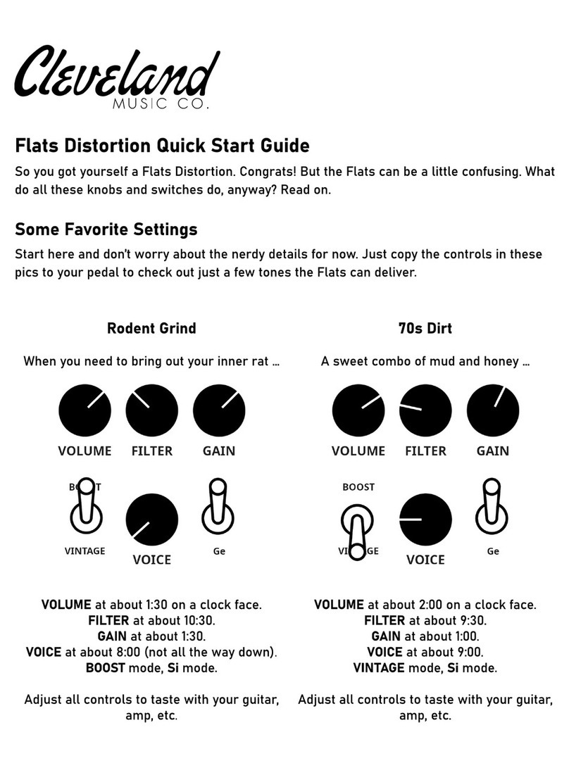 Cleveland Flats Distortion quick start guide